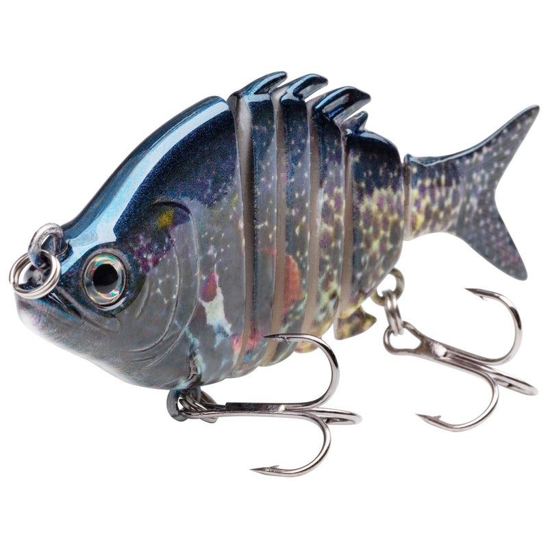 Bassdash SwimPanfish 2.5â€/0.34oz Hard Bluegill Swimbaits Multi Jointed Topwater Trout Bass Fishing Crank Lure,Pack of 4 - Image 4